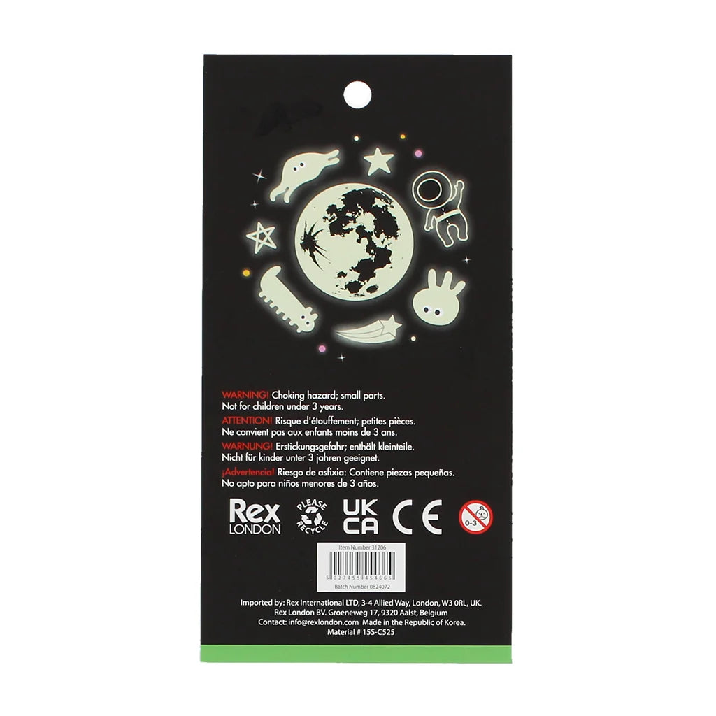 3D stickers - Space (glow in the dark)