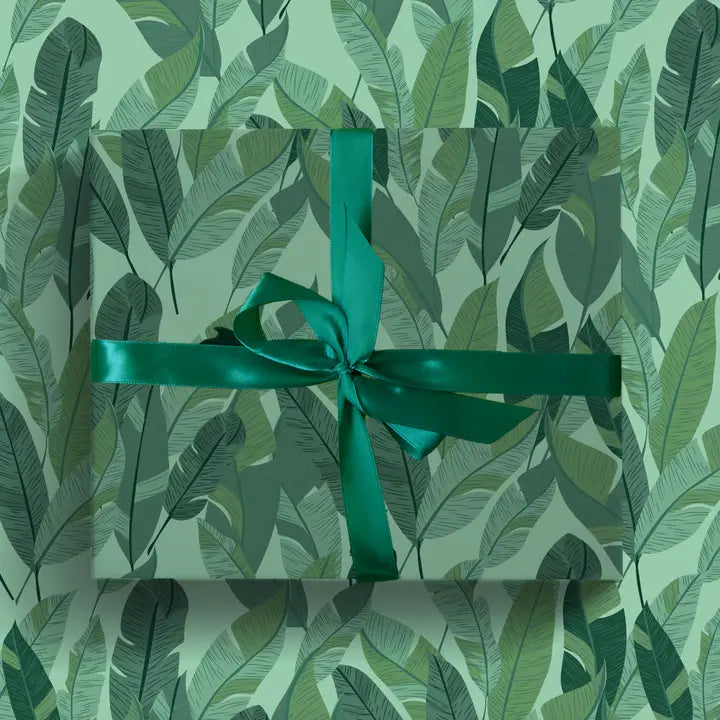 Jungle Palm Leaves Banana Leaves – Wrapping Paper