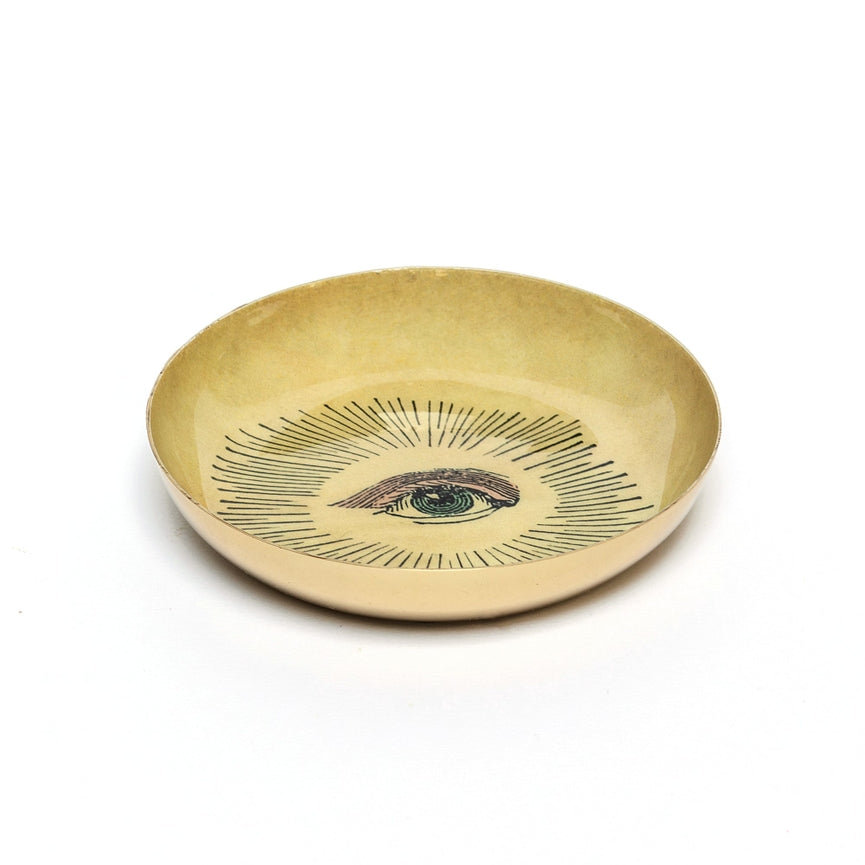 An eye enamel tray from the Pencil In stationery shop. 