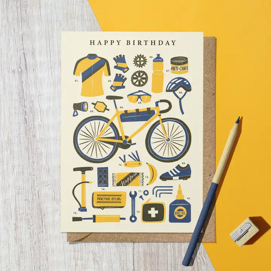 Cycling kit Birthday card