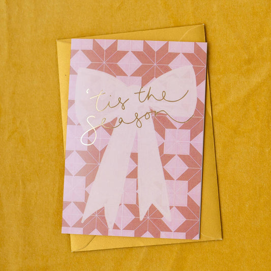 Tis The Season Bow Card