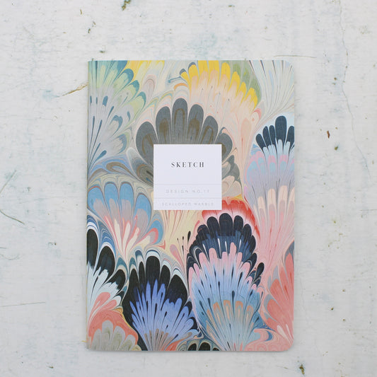 Marble Sketch blank jotter