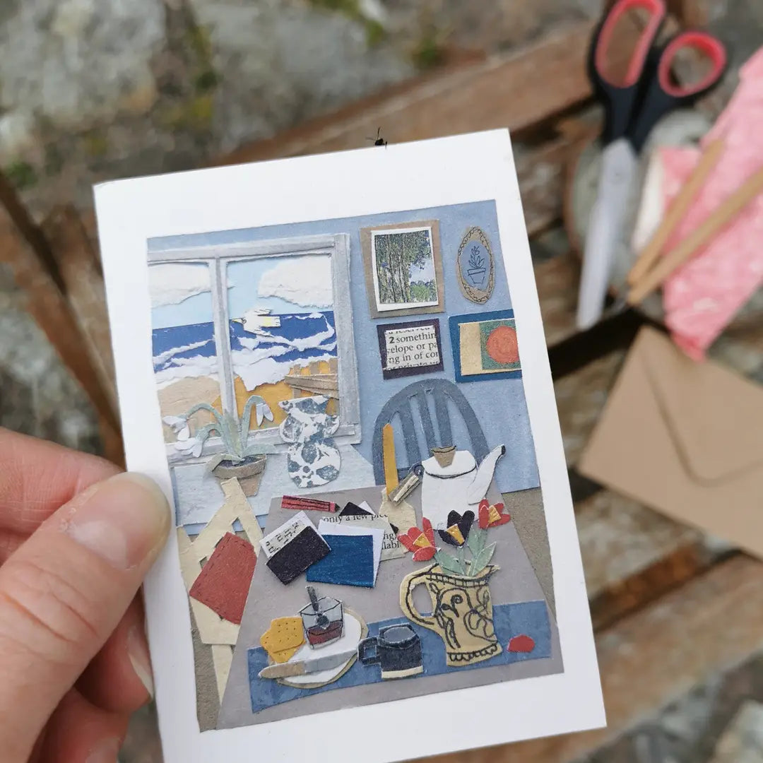 Snowdrops, Tea & the Sea Greeting Card