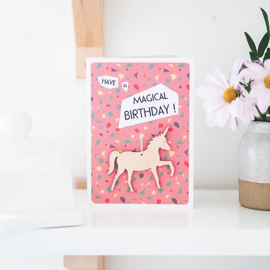 Unicorn Birthday Keepsake Card