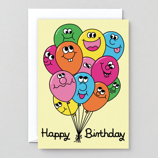 Happy Birthday Balloon Bunch Card