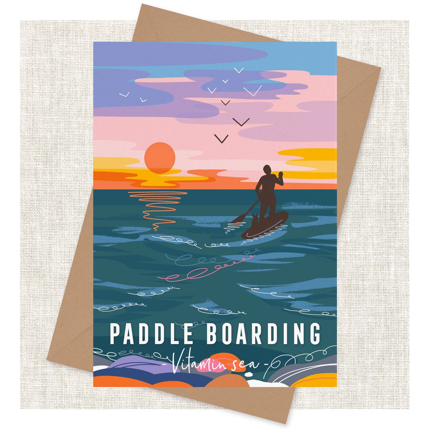 Paddle Boarding Vitamin Sea Card