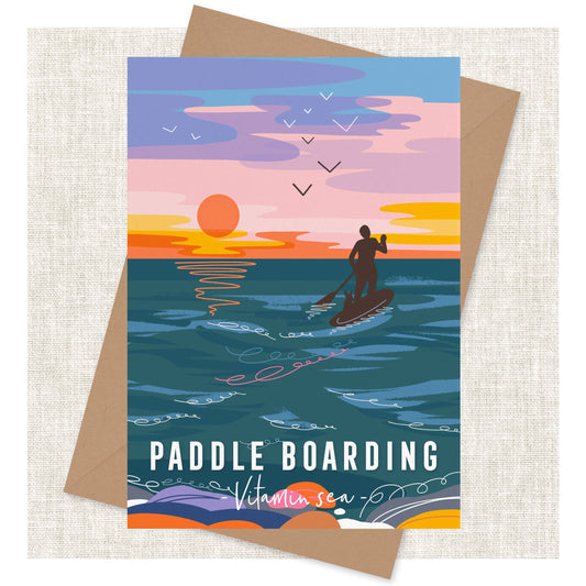Paddle Boarding Vitamin Sea Card