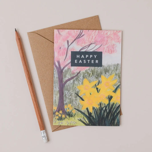 Spring Flowers Easter Card