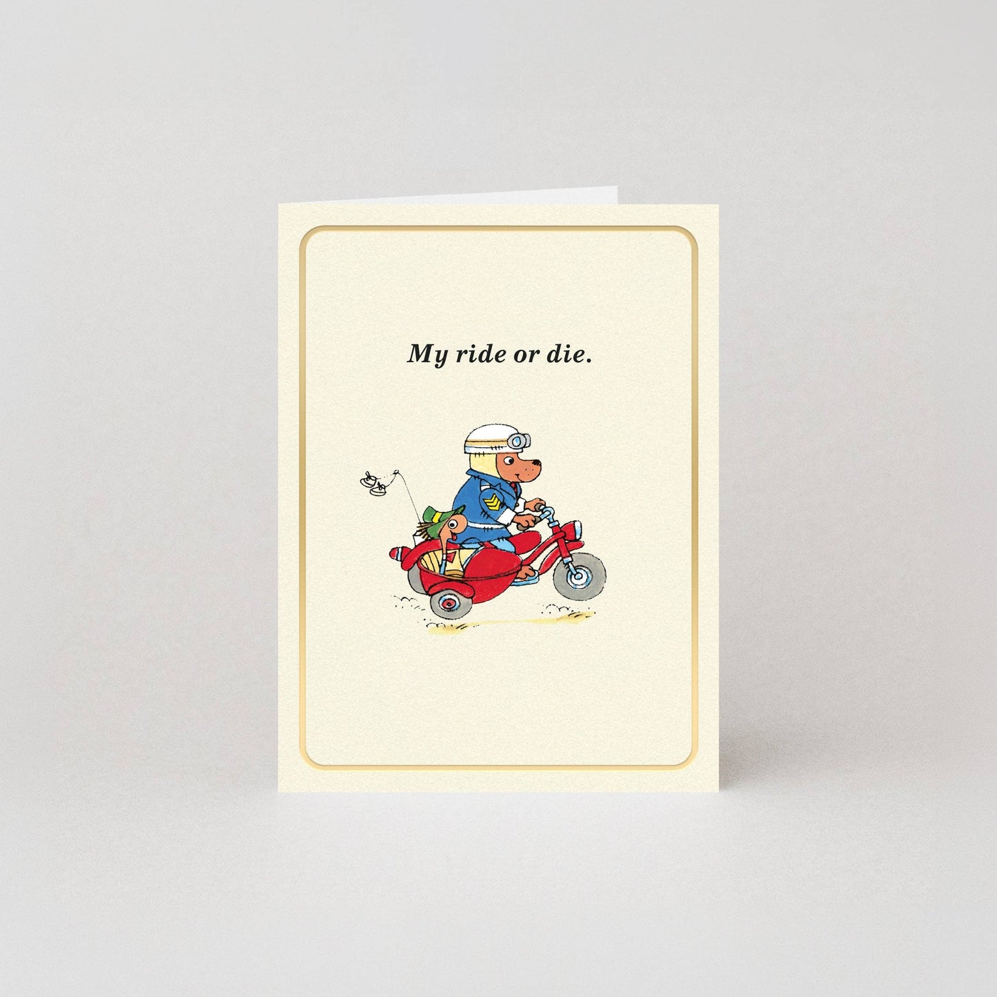 My Ride Or Die - Gold Foil - Mini Card