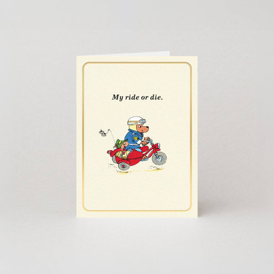 My Ride Or Die - Gold Foil - Mini Card