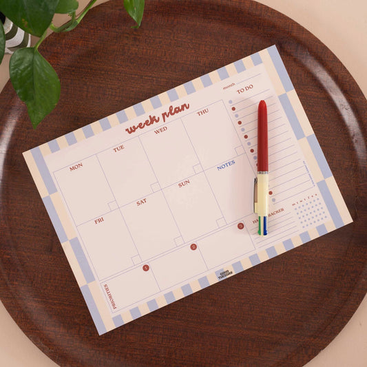 A4 Weekly Planner - Butter Blue