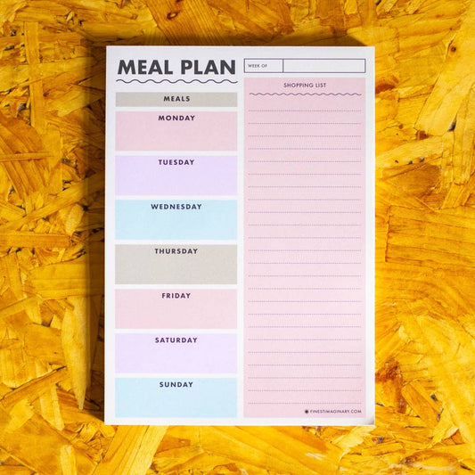 An A5 meal planning pad from the Pencil Me In stationery shop. 