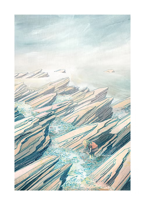 Rockpools Print - A3