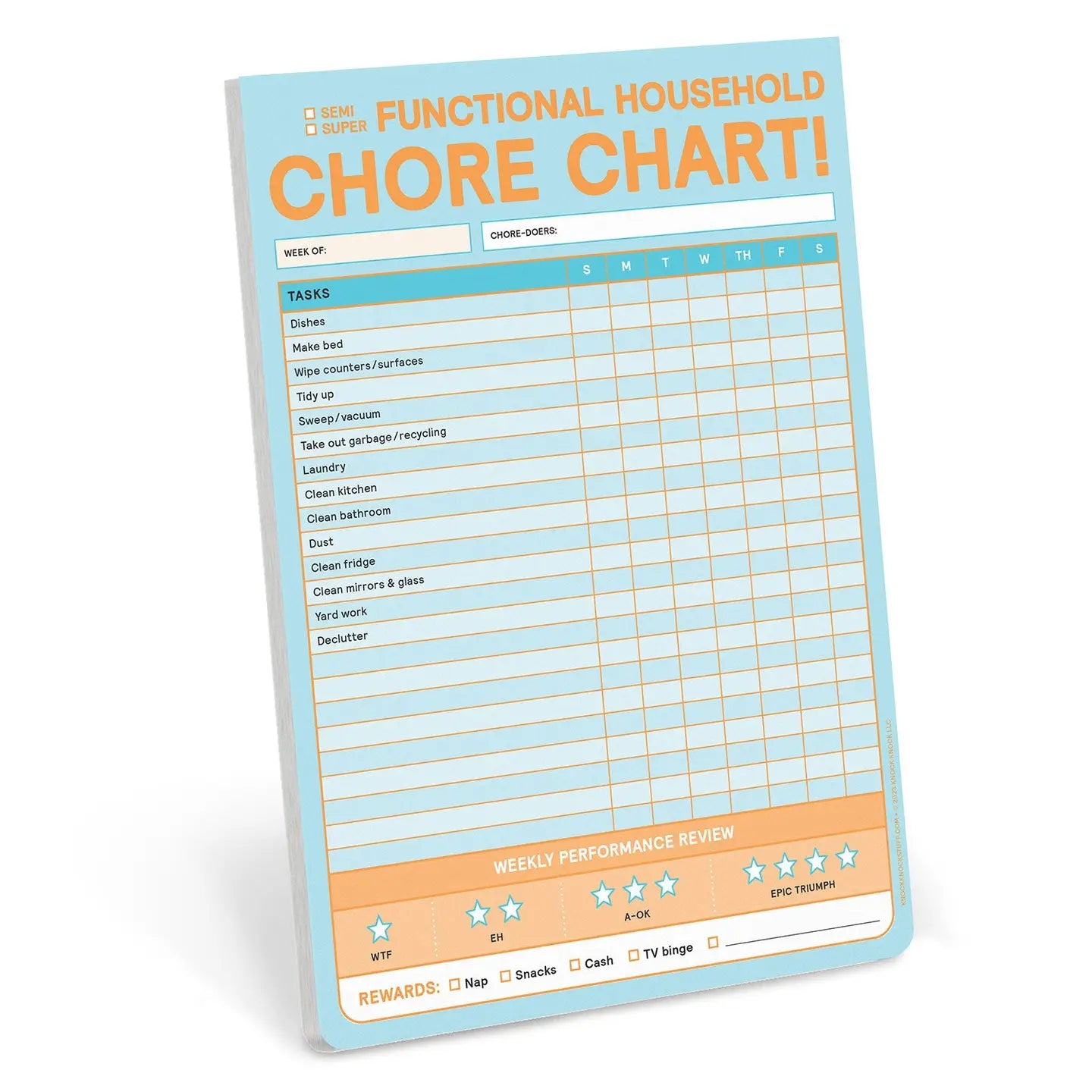 Chore Chart Big & Sticky Notepad