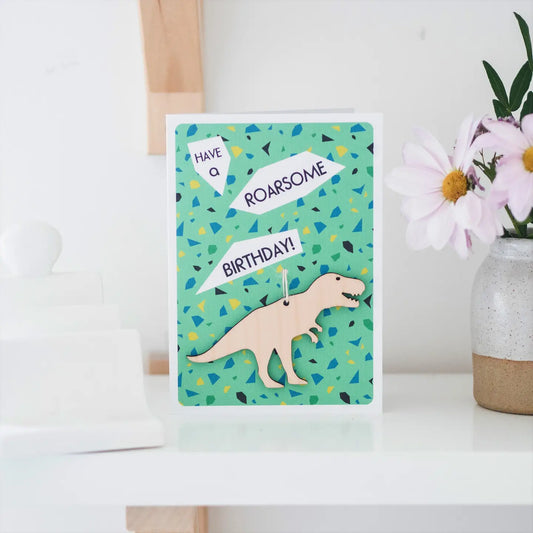 Dinosaur Birthday Keepsake Card