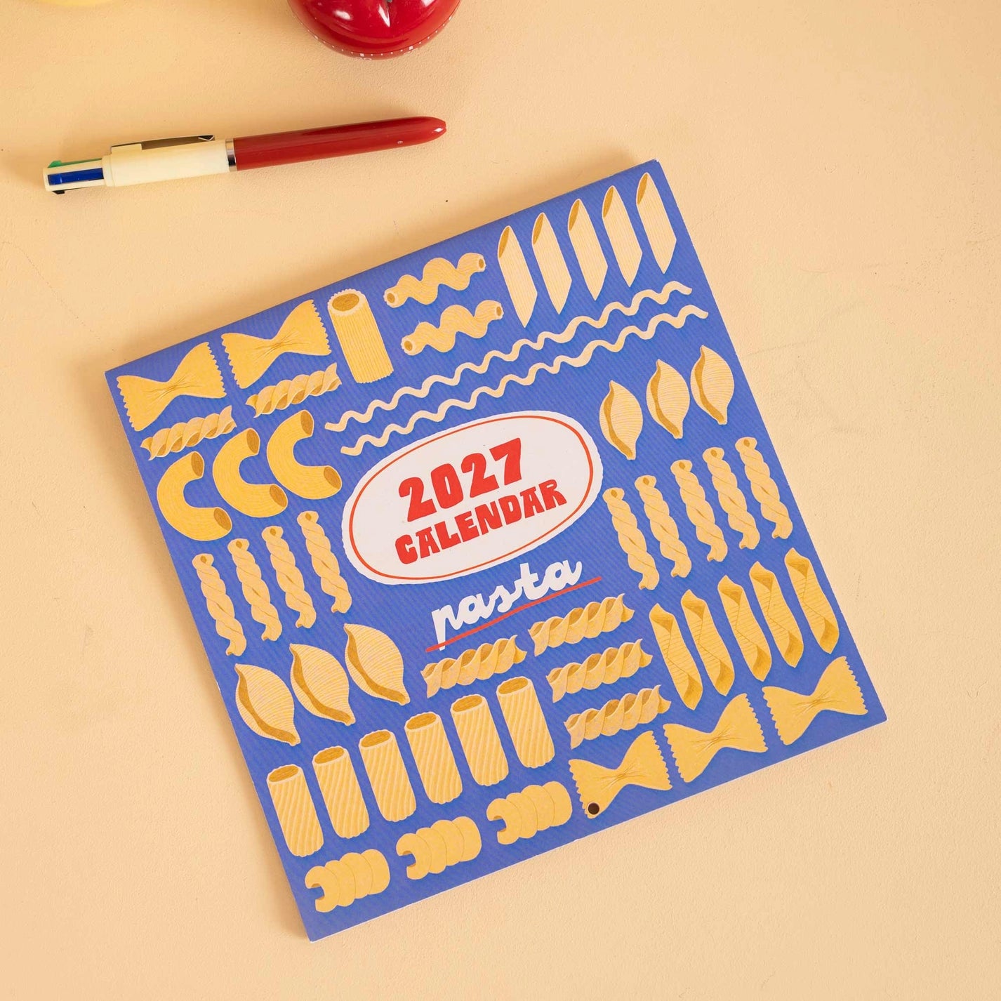 2027 Love of Pasta compact calendar