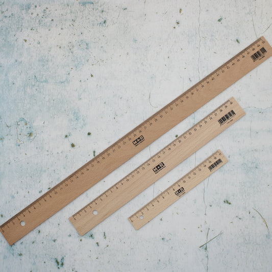 Wooden Ruler - 3 sizes available