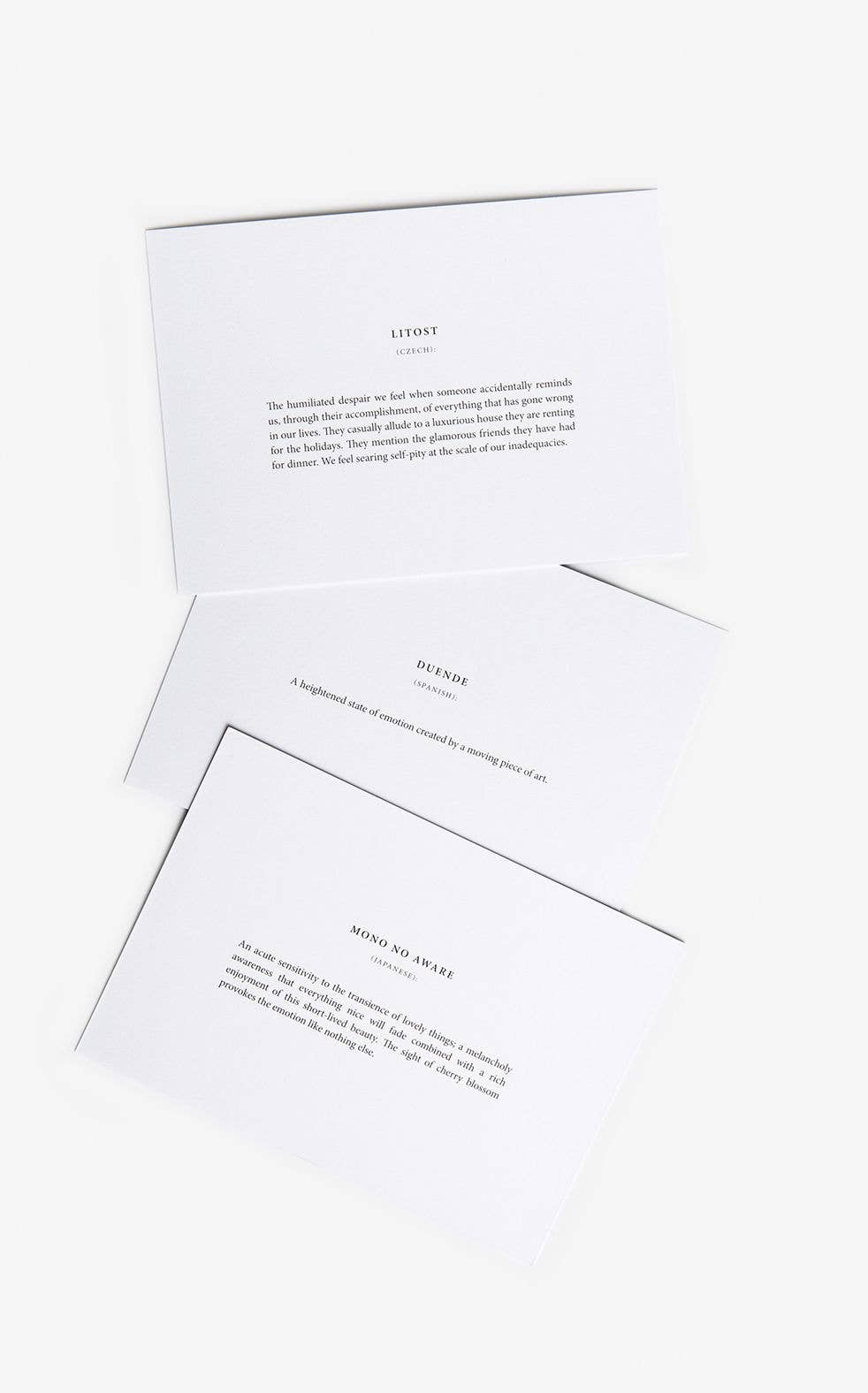 Untranslatable Words Card Set