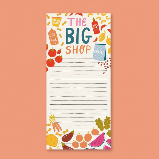 A DL sized magnetic shopping list notepad from the Pencil Me In stationery shop. 