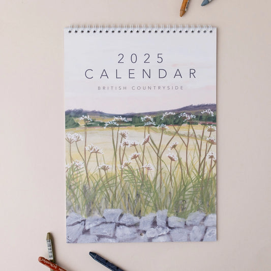 A 2025 illustrated calendar from the Pencil Me In stationery shop. 