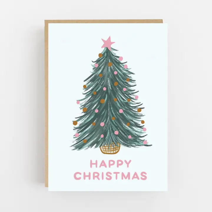 Happy Christmas with Tree card
