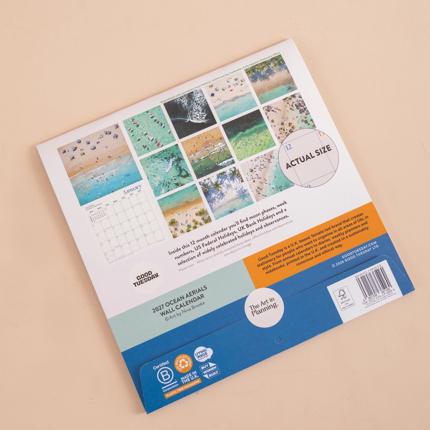 2027 Ocean Aerials Calendar