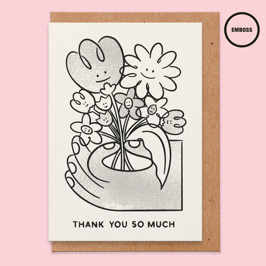 Flowers Thank You Card By Steve Gavan