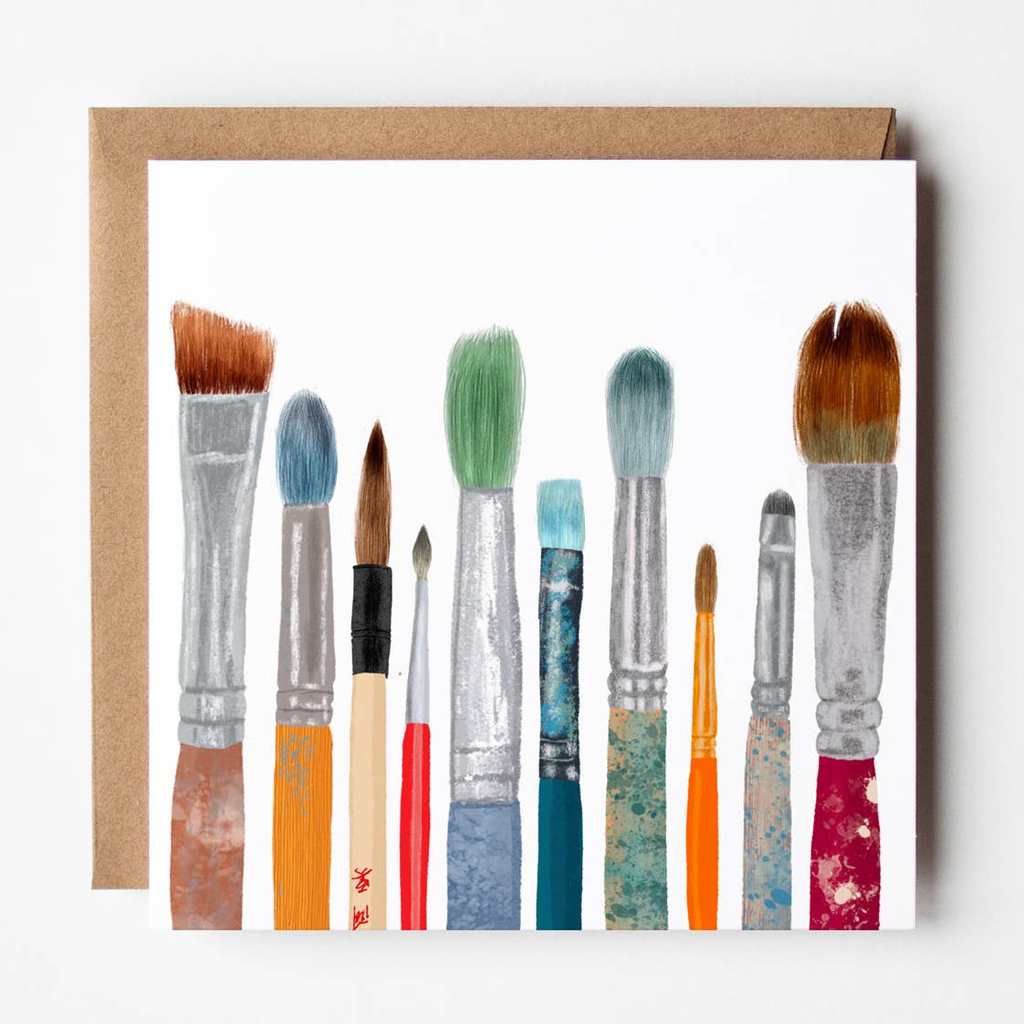 Brushes card