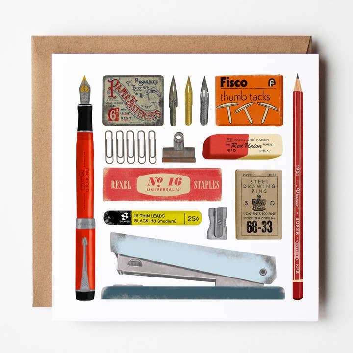 Vintage Stationery card