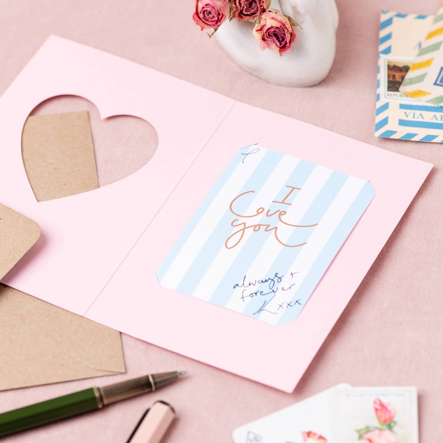 I Love You Cut Out Card