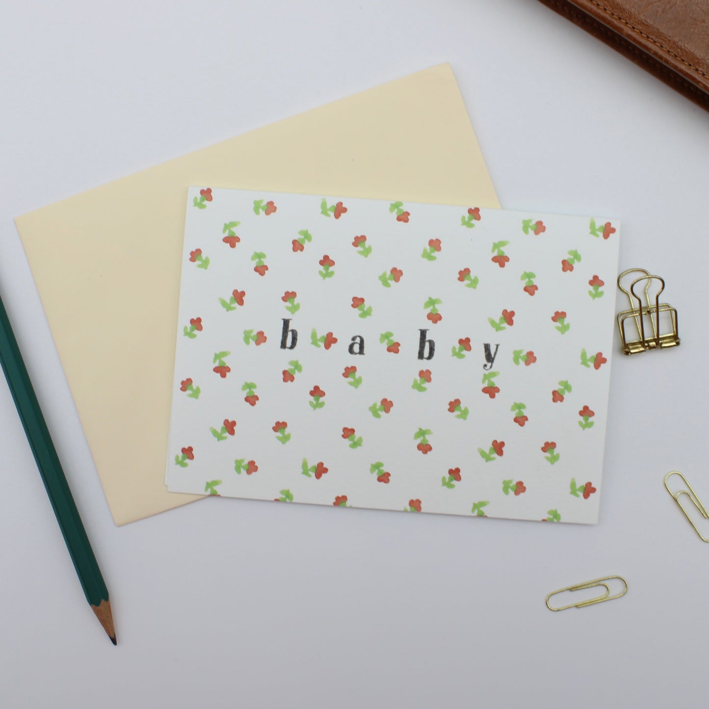 Floral Baby card