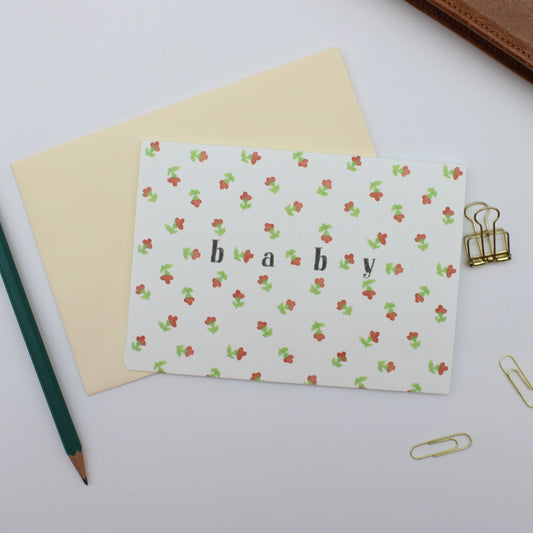 Floral Baby card