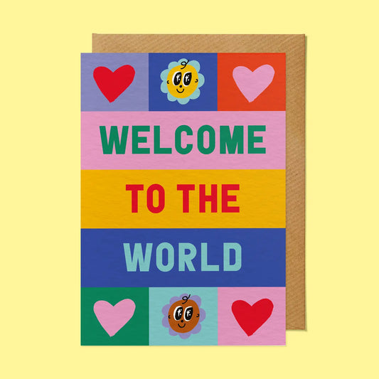 Welcome To the World baby card