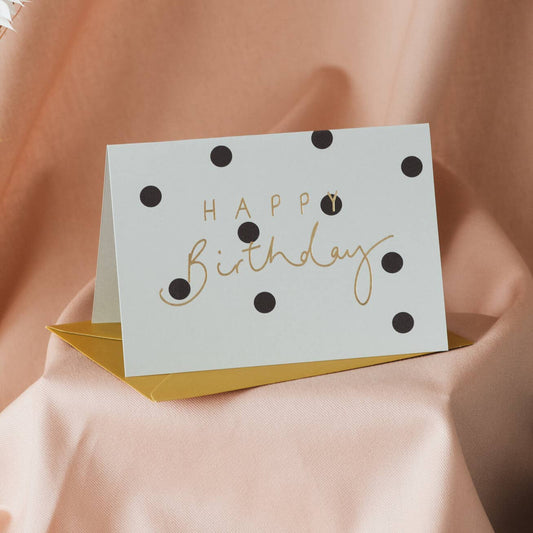 Happy Birthday Polka Dot card