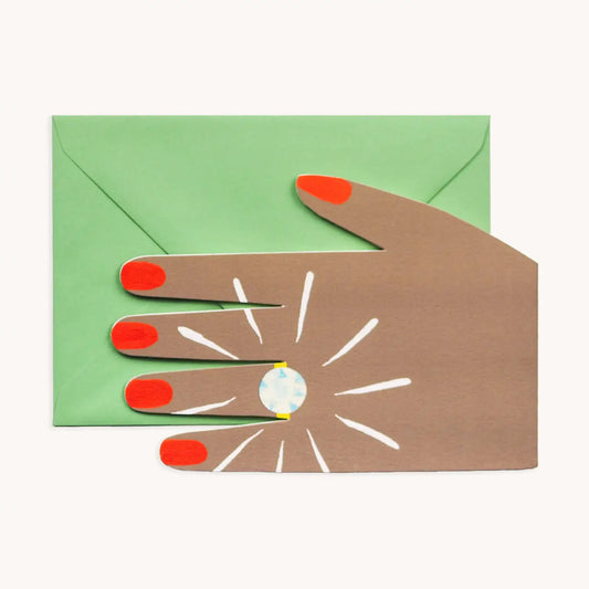 Diamond Ring Engagement Card