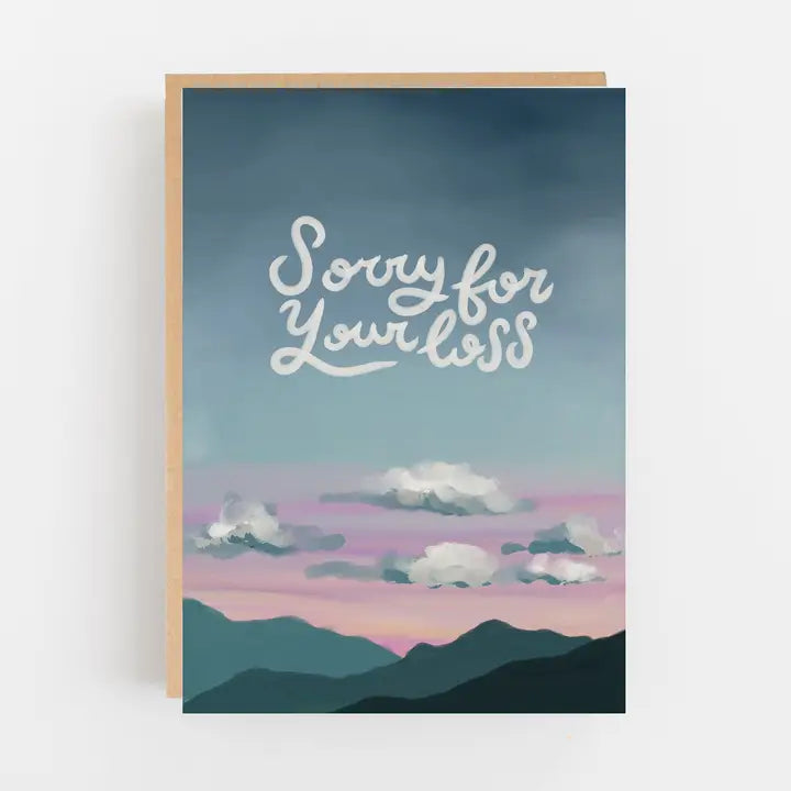 Sorry for your loss sunset card