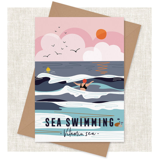 Sea Swimming Vitamin Sea Card