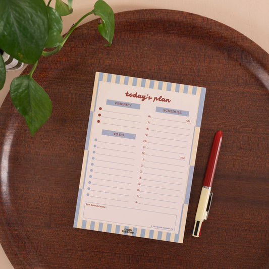 A5 Daily Planner Pad -Butter blue