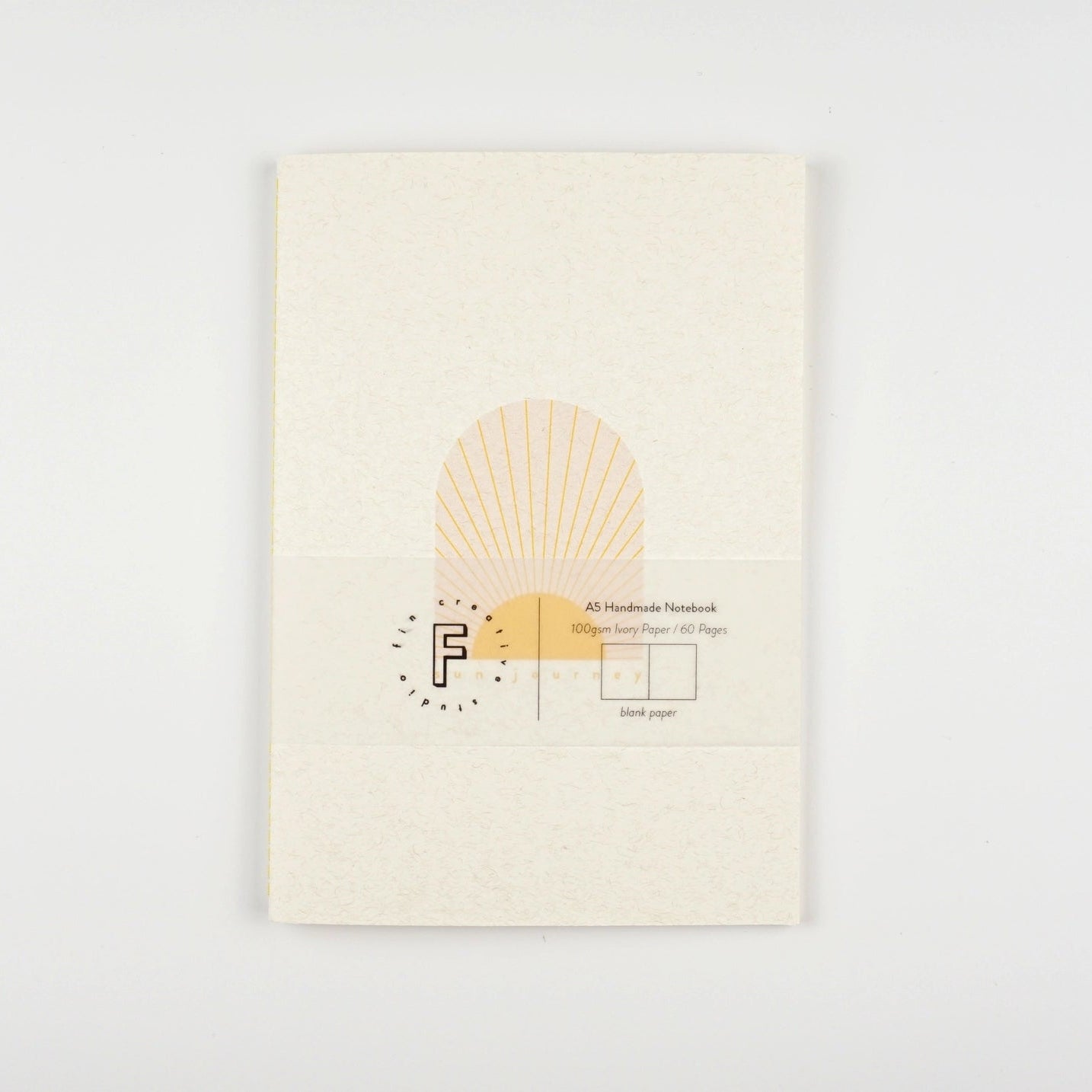 Sun notebook - A6, Plain pages