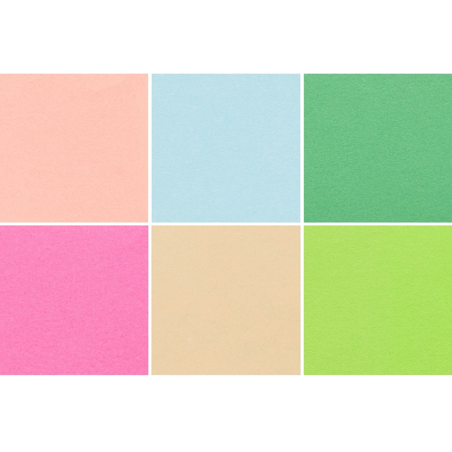 Colour swatches from a post it note selection available from the Pencil Me In stationery shop. 