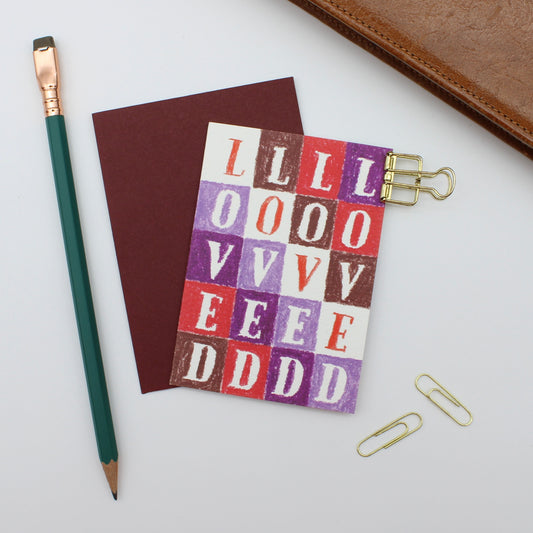Loved mini card