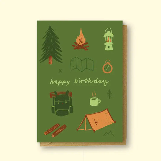 Happy Birthday Camper Card