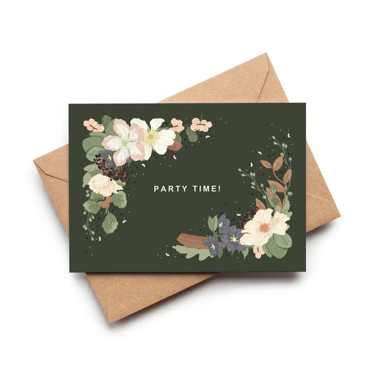 Party Time Floral card