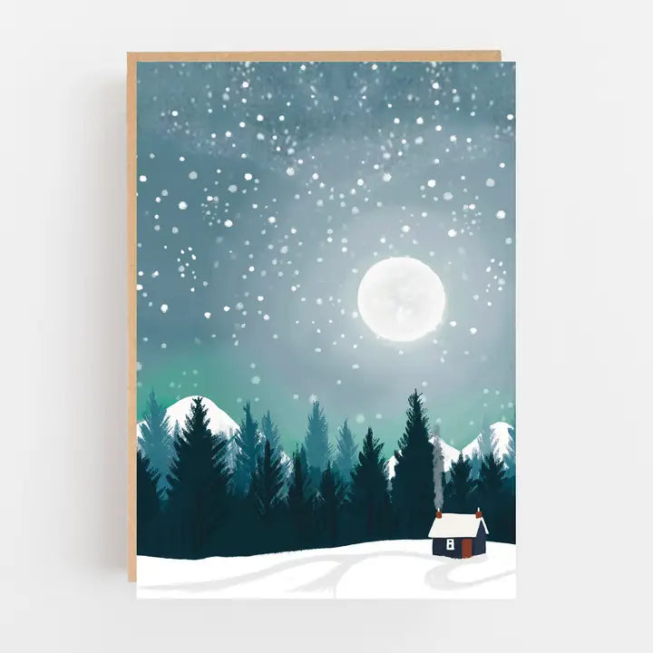 Christmas Moonscape Bothy Card