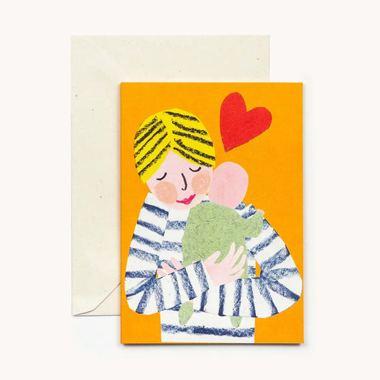 Baby Cuddles Greeting Card