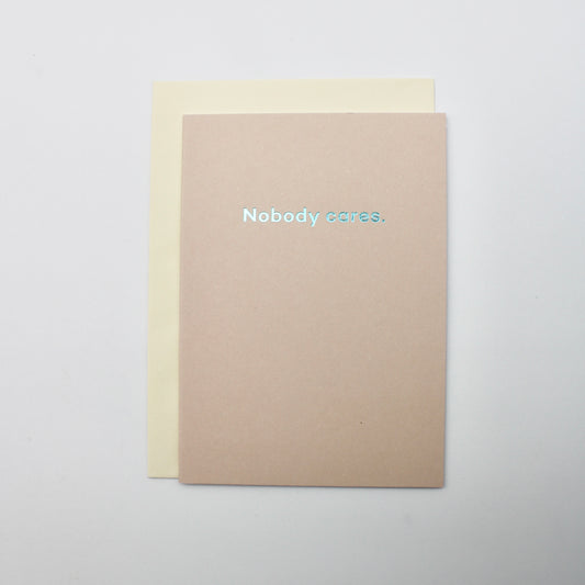 Nobody cares.
