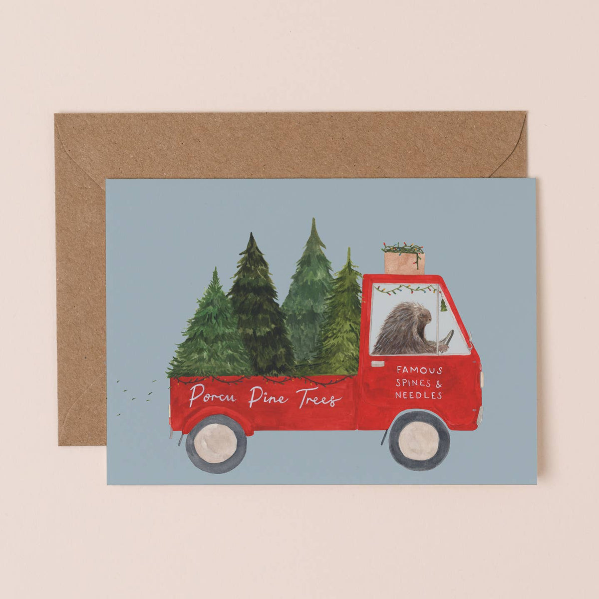 Porcu Pine Trees card