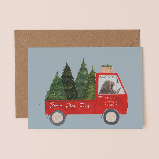 Porcu Pine Trees card