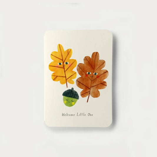 Welcome Little One Acorn Card