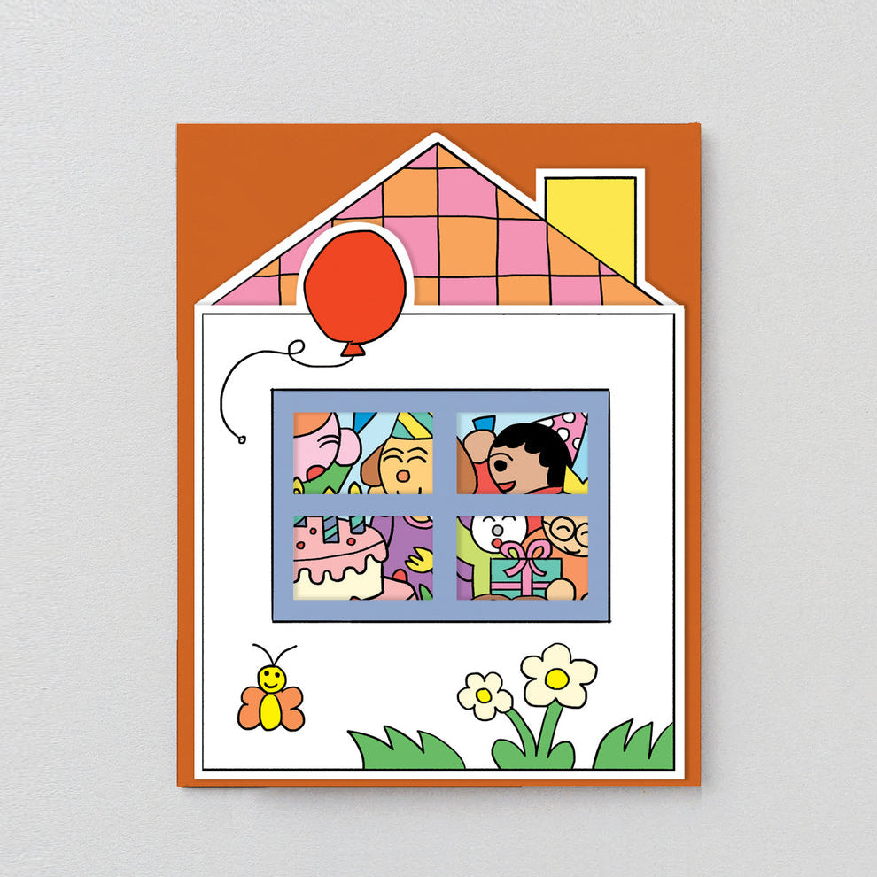 Birthday House Party Card